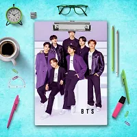 BTS Army Wooden Clipboard |Cute Purple Colored Exam Board A4 Size-thumb3