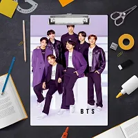 BTS Army Wooden Clipboard |Cute Purple Colored Exam Board A4 Size-thumb2