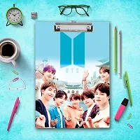 BTS Army Exam Board | Unique Blue Colored Printed Design Exam Board A4 Size-thumb2