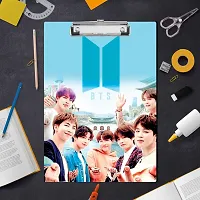 BTS Army Exam Board | Unique Blue Colored Printed Design Exam Board A4 Size-thumb3