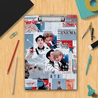 BTS Army Aesthetic Printed Design Exam Board | Examination Writing Pad A4 Size-thumb1