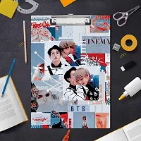 BTS Army Aesthetic Printed Design Exam Board | Examination Writing Pad A4 Size-thumb3