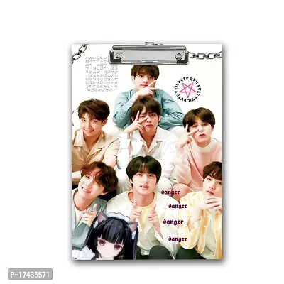 Unique  Simple BTS Group Printed Design Exam Board A4 Size