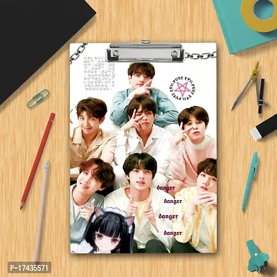 Unique  Simple BTS Group Printed Design Exam Board A4 Size-thumb2