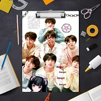 Unique  Simple BTS Group Printed Design Exam Board A4 Size-thumb3