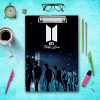 Quality Wooden Clipboard | BTS Army Fake Love  A4 Size Exam Board.-thumb2