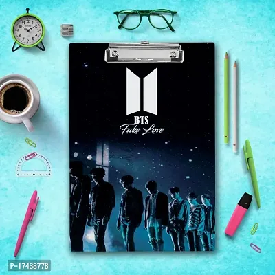 Quality Wooden Clipboard | BTS Army Fake Love  A4 Size Exam Board.-thumb3