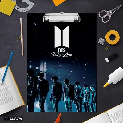 Quality Wooden Clipboard | BTS Army Fake Love  A4 Size Exam Board.-thumb4