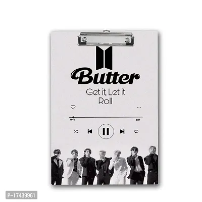 Wooden Clipboard | Butter Get it, Let it Roll BTS Army Exam Board A4 Size-thumb0