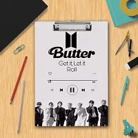 Wooden Clipboard | Butter Get it, Let it Roll BTS Army Exam Board A4 Size-thumb1