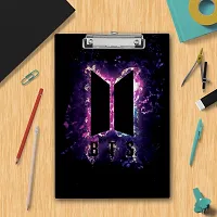 Wooden Clipboard | Aesthetic BTS Army Logo Exam Board A4 Size-thumb1