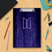 Adorable BTS Army Logo Exam Board | Printed Design Exam Board A4 Size-thumb1