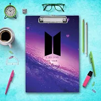 Aestheic I Believe in Your Galaxy Quote with BTS Army Logo DesignA4 Size-thumb2