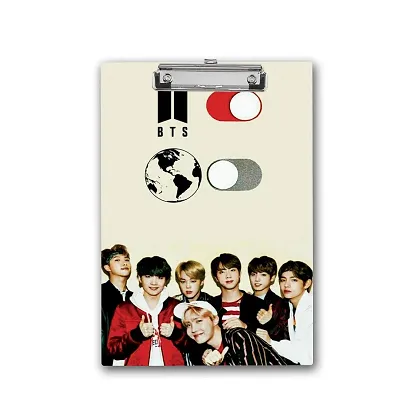 BTS Army Design Exam Board for Students | Examination Writing Pad A4 Size-thumb0