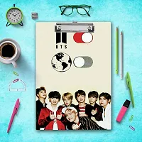 BTS Army Design Exam Board for Students | Examination Writing Pad A4 Size-thumb2