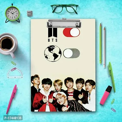 BTS Army Design Exam Board for Students | Examination Writing Pad A4 Size-thumb3