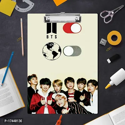 BTS Army Design Exam Board for Students | Examination Writing Pad A4 Size-thumb4
