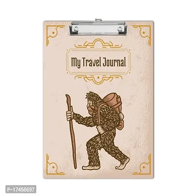 My Travel Journal Wooden Clipboard Writing Pad |Examination Board A4 Size-thumb0