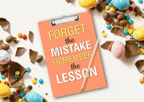 Forget The Mistake Learn The Lesson Wooden Clipboard Writing Pad A4 Size-thumb1