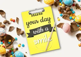 Start Your Day with A Smile Wooden Clipboard Writing Pad A4 Size-thumb1