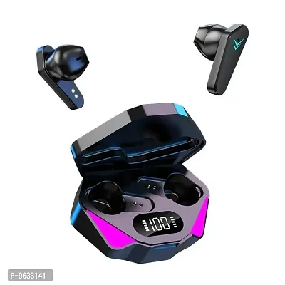 TRIMUKE True Wireless Bluetooth Earbuds Dual Modes Gaming  Music Switch Automatically HD Call TWS Stereo Earphones with Advanced Bluetooth V5.0 IPX7 Long Playtime, Built-in Mic with Deep Bass for Spo-thumb0