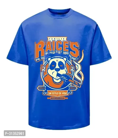 MOODIES Elite And Comfortable Blue Coloured Polyester Tees For Men