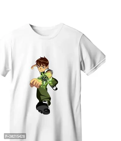 Trendy Polyester Blend Graphic Printed T-Shirt For Men-thumb0