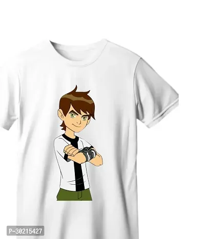 Trendy Polyester Blend Graphic Printed T-Shirt For Men-thumb0