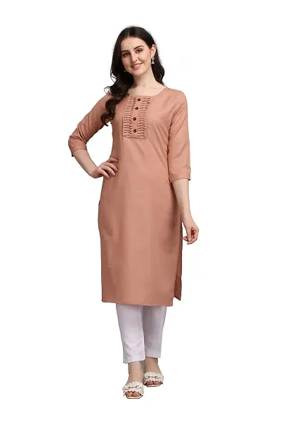 KD Women's Kurta with Pent Set for Women | Straight Cut Kurti Pent Set | Readymade letest Kurta Set | Office wear | 3/4 Sleeves | Round Neck | Regular Fit