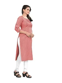 KD Women's Cotton Straight Kurta (222-M-KD_Pink_Medium)-thumb2