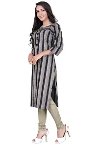 KD Women's Cotton Material Kurti for Women's| Straight Cut Kurti| Readymade Women's and Girls Casual Wear Kurta| Office wear| 3/4 Sleeves | Round Neck| Regular Fit-thumb1