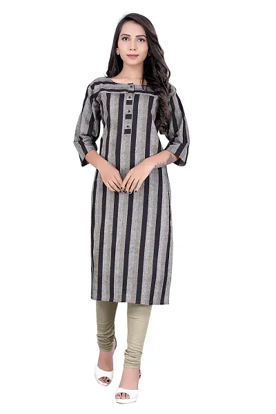 Stylish Cotton Straight Printed Kurti