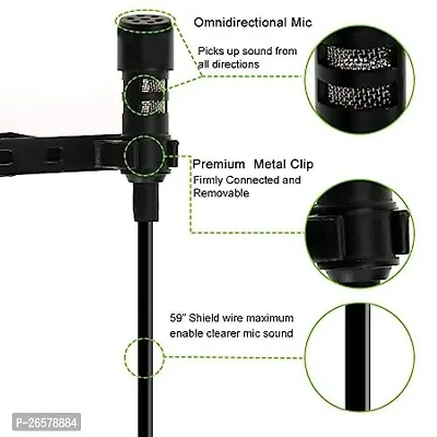 Clip Microphone for YouTube | Collar Mike for Voice Recording PACK OF 1