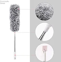 Microfiber Feather Duster Bendable  Extendable Fan Cleaning Duster with 100 inches Expandable(pack of 1)-thumb2