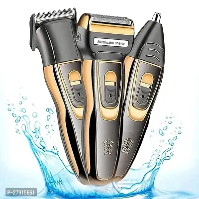 Electric Clipper Hair Cut Grooming Set 3-in-1 Beard Nose  Ear trimmer Shaving Zero Machine-thumb0