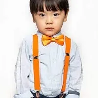 RR design suspenders for boys, kids ,men and women (orange, large men size)-thumb3