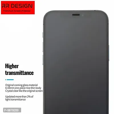 RR Design Edge to Edge Tempered Glass for iPhone 13 and 13 Pro (6.1 Inch) with Easy Self Installation Kit | Black-thumb5
