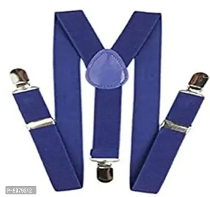 RR design suspenders for boys, kids ,men and women (Royal blue, large men size)