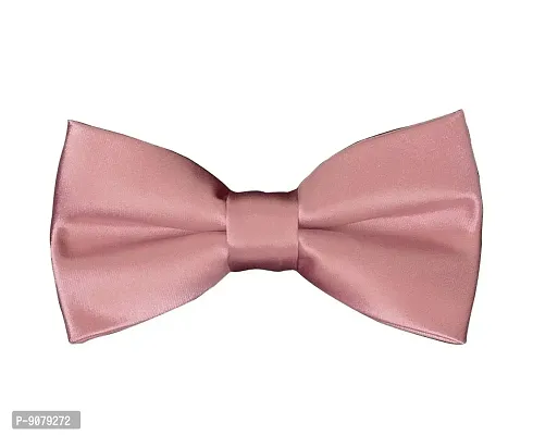 RR design Neck bow tie for infants, kids, toddlers, boys men - Handcrafted (Dusty Pink, Free Size)-thumb0