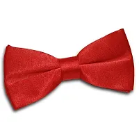 RR design Neck bow tie for infants, kids, toddlers, boys men - Handcrafted (Apple Red, 0-2 Years)-thumb2