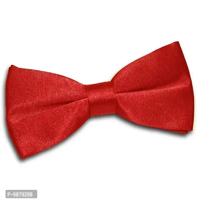 RR design Neck bow tie for infants, kids, toddlers, boys men - Handcrafted (Apple Red, 0-2 Years)-thumb3