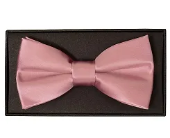 RR design Neck bow tie for infants, kids, toddlers, boys men - Handcrafted (Dusty Pink, Free Size)-thumb1