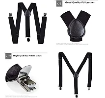RR design suspenders for boys, kids ,men and women (dark brown, large men size)-thumb1