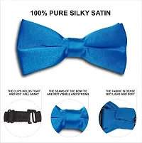 RR design Neck bow tie for infants, kids, toddlers, boys men - Handcrafted (Deep Blue, 0-2 Years)-thumb1