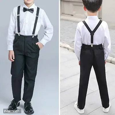 RR design suspenders for boys, kids ,men and women (navy blue, large men size)-thumb5