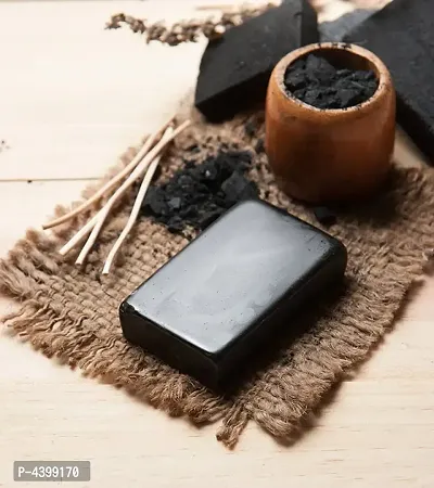 Handmade Charcoal Soap Pack of 1(100g per Soap)-thumb0