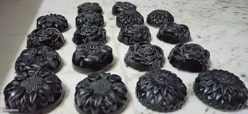 Handmade Charcoal soap pack of 10 (70 g per Soap)-thumb0