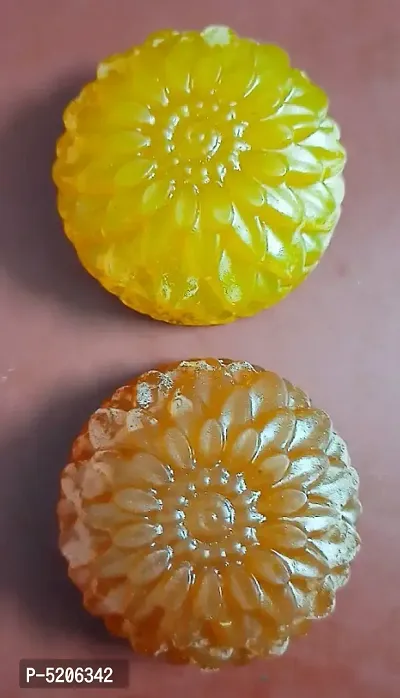Combo Pack Of Organic Handmade Lemon  Orange Soap (70g each Soap)-thumb0