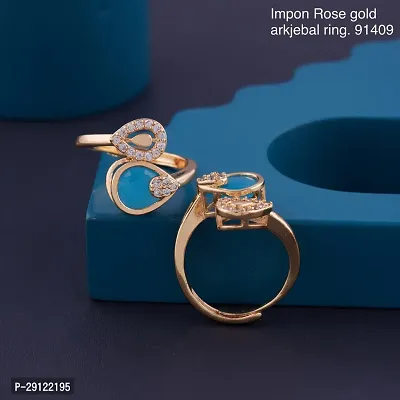 Radiant Blossom Feminine Elegance Impon Rose Gold Arkjebal Womens Ring