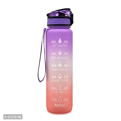 Motivational Fitness Sports Water Bottle Sipper with straw 800 ML